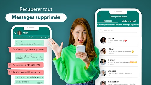 récupéré messages supprimé app screenshot