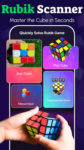 Rubik's Cube puzzle solveur screenshot