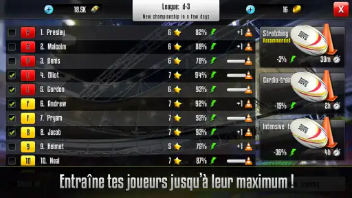 Rugby Manager screenshot
