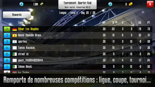 Rugby Manager screenshot