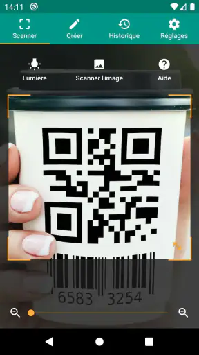 Scanner de codes QR (français) screenshot