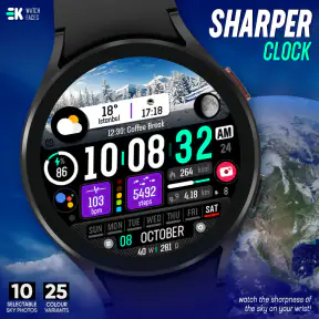 Sharper Clock - Watch Face screenshot