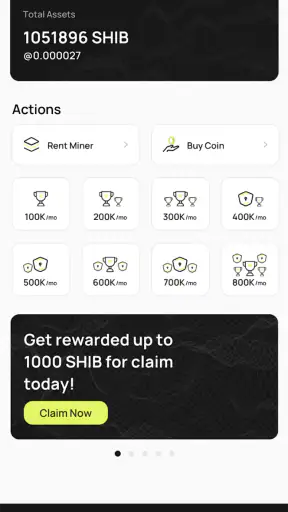 SHIB Cloud Miner screenshot