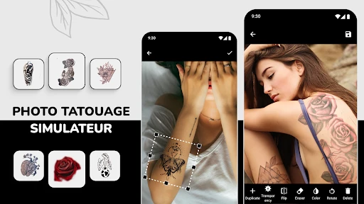 Simulateur et design tatouage screenshot