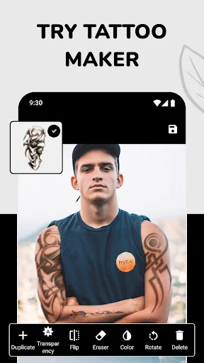 Simulateur et design tatouage screenshot