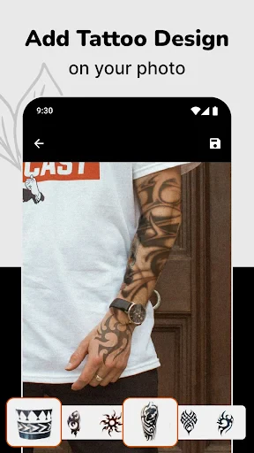 Simulateur et design tatouage screenshot
