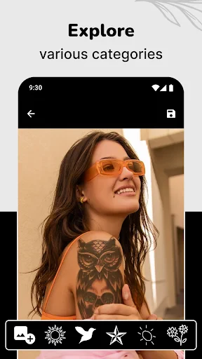 Simulateur et design tatouage screenshot