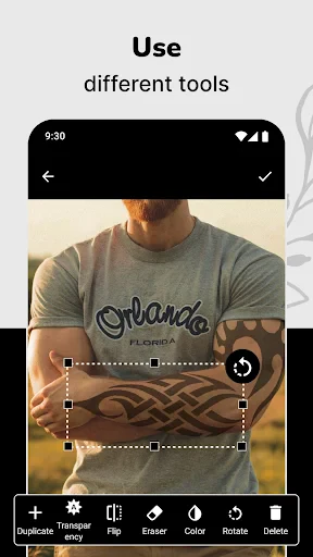 Simulateur et design tatouage screenshot