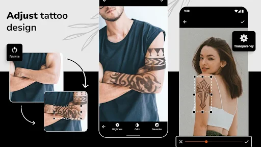 Simulateur et design tatouage screenshot