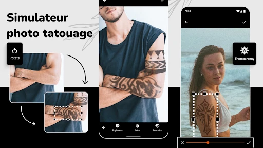Simulateur et design tatouage screenshot