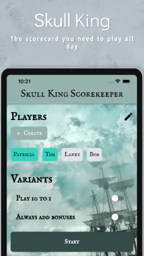 Skull King Scorer screenshot