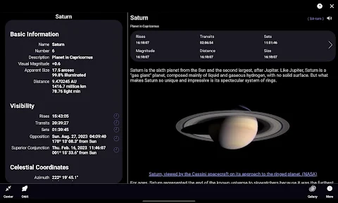 SkySafari 7 Pro screenshot