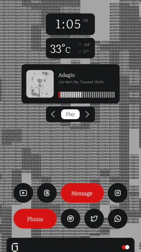 Something KWGT - Nothing Style screenshot