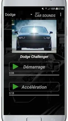 SONS DE VOITURE screenshot