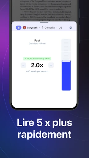 Speechify : Lecteur Vocal IA screenshot