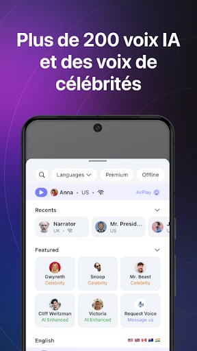 Speechify : Lecteur Vocal IA screenshot
