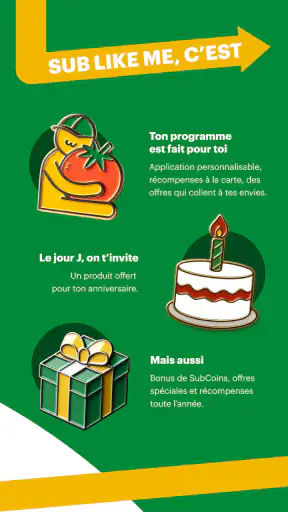 Sub Like Me par Subway® screenshot