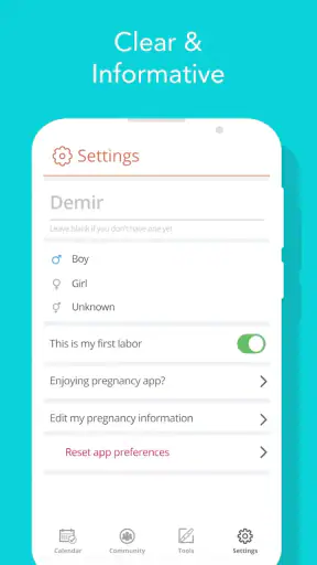Suivi de grossesse et bébé screenshot