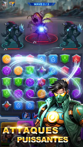 Super-héros & Puzzles Match3 screenshot