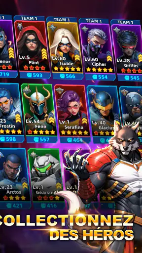 Super-héros & Puzzles Match3 screenshot