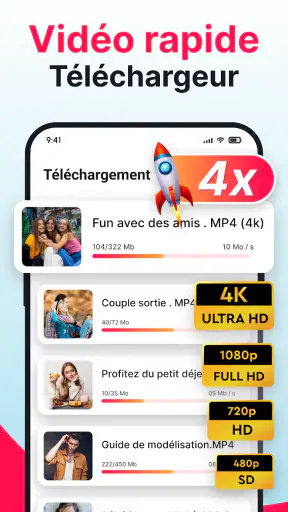 Téléchargeur Vidéos et Lecteur screenshot