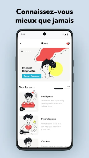 Test psychologique screenshot