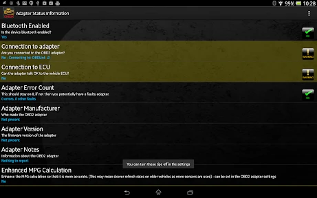 Torque Pro (OBD2 / voiture) screenshot