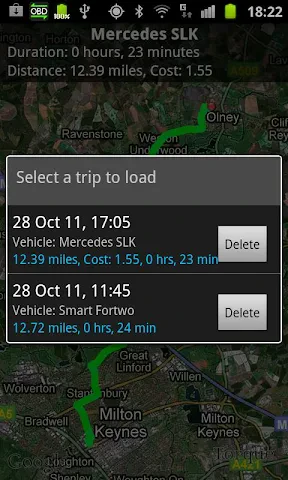 Torque Pro (OBD2 / voiture) screenshot