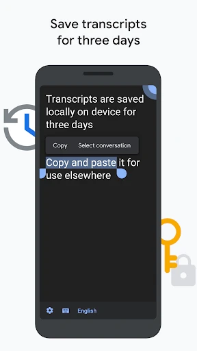 Transcription instantanée screenshot