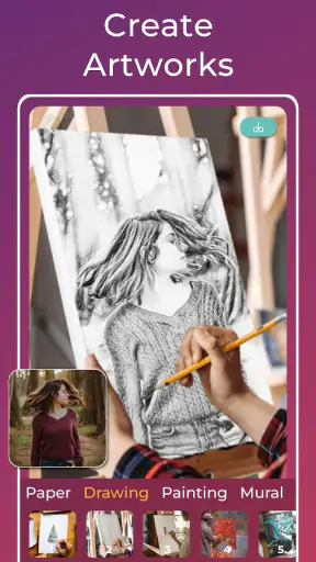 Transformer Photo en Dessin screenshot