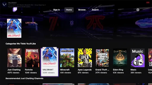 Twitch : streaming en live screenshot