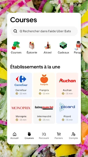 Uber Eats: Livraison de repas screenshot