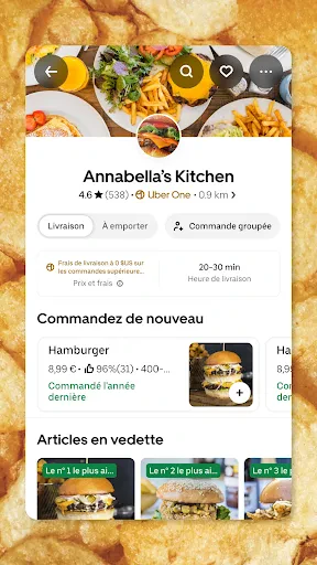Uber Eats: Livraison de repas screenshot