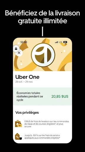 Uber Eats: Livraison de repas screenshot