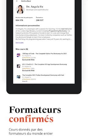 Udemy - Cours en ligne screenshot