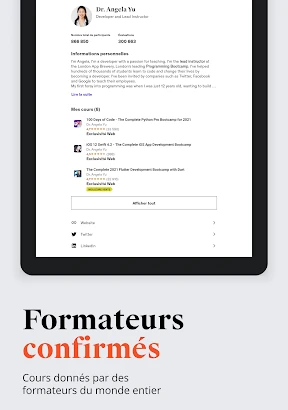 Udemy - Cours en ligne screenshot