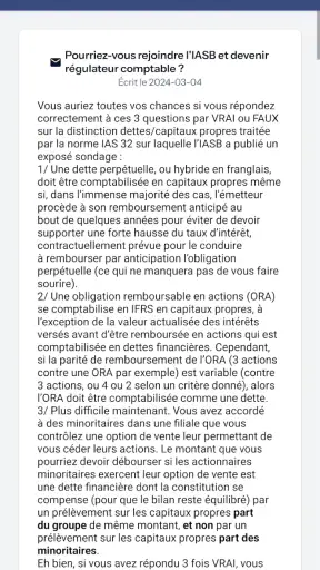 Vernimmen Finance d'Entreprise screenshot