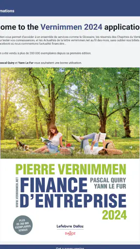 Vernimmen Finance d'Entreprise screenshot