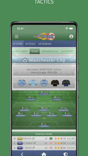Virtuafoot Football Manager screenshot
