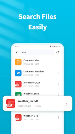 Visionneuse et scanner PDF screenshot
