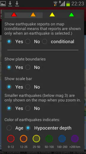 Volcanoes & Earthquakes screenshot