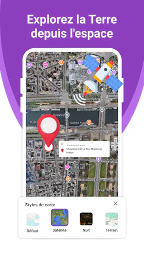 Vue satellite en direct, Terre screenshot