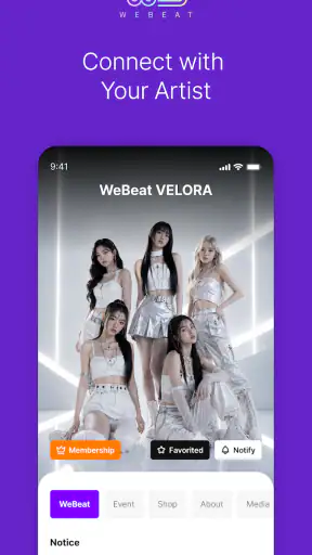 WeBeat Artists screenshot