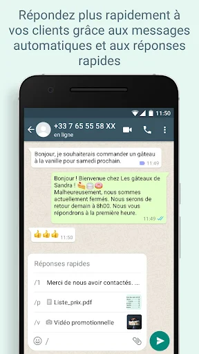 WhatsApp Business screenshot