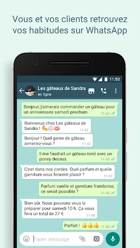 WhatsApp Business screenshot