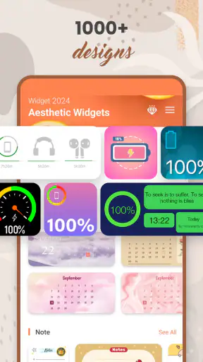 Widget 2025: Widget Esthétique screenshot