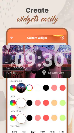 Widget 2025: Widget Esthétique screenshot