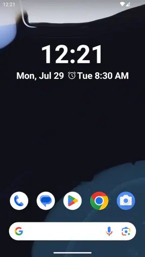 Widget d'horloge screenshot