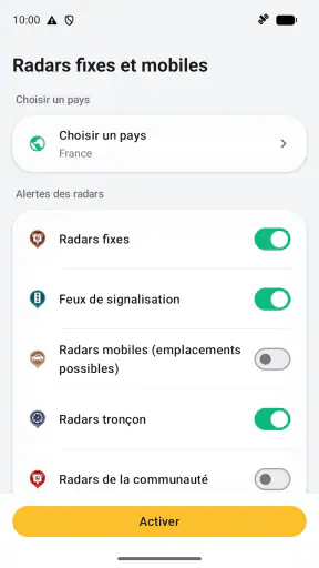 Widget pour Radars fixes et m. screenshot