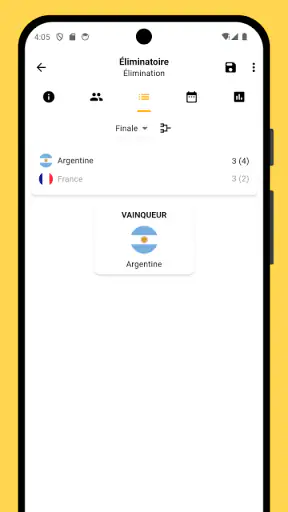 Winner - Organiser un tournoi screenshot